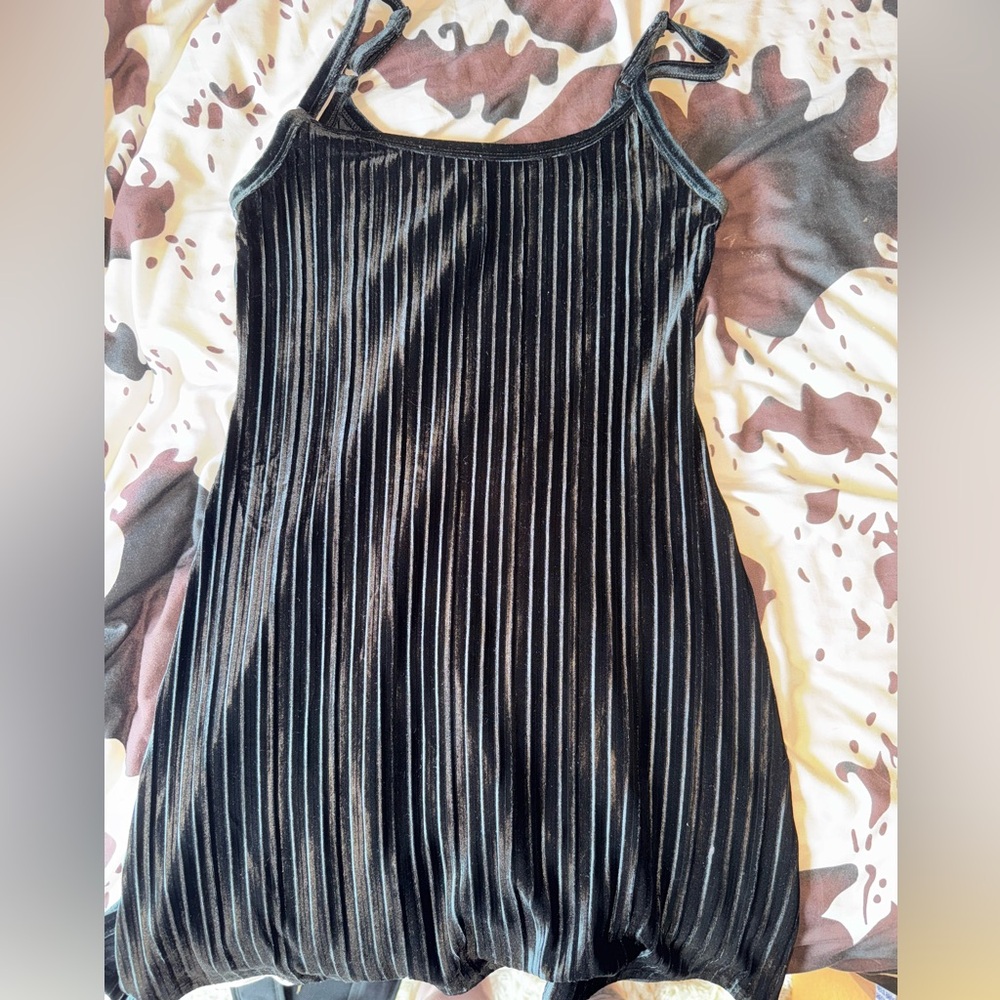 American Eagle Outfitters Black Velvet Dress